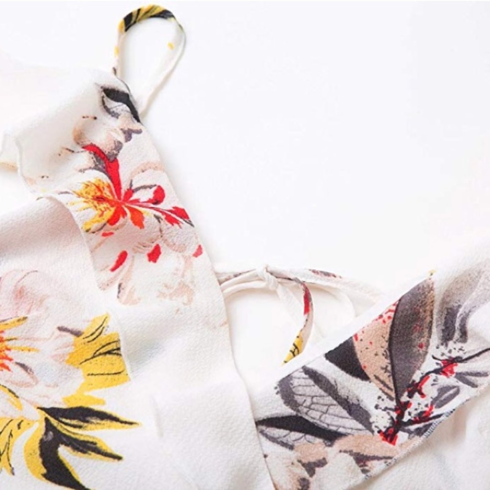 Cold Off Shoulder Bohemian Floral Maxi Dress - Picture 4 of 5